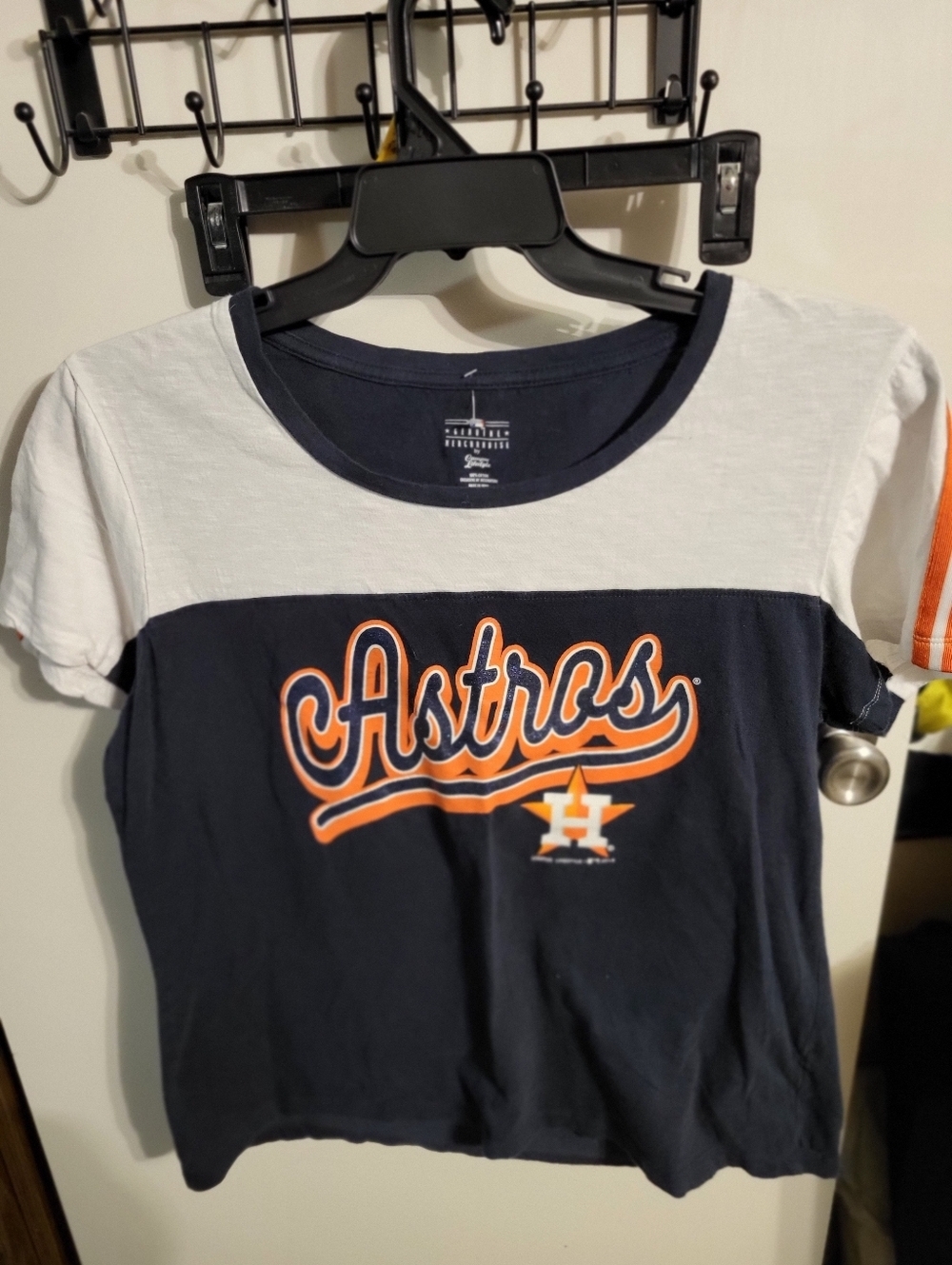 NWOT WOMANS HOUSTON ASTROS BLING T SHIRT SZ XL